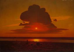 Картина Красный закат на Днепре, Архип Иванович Куинджи